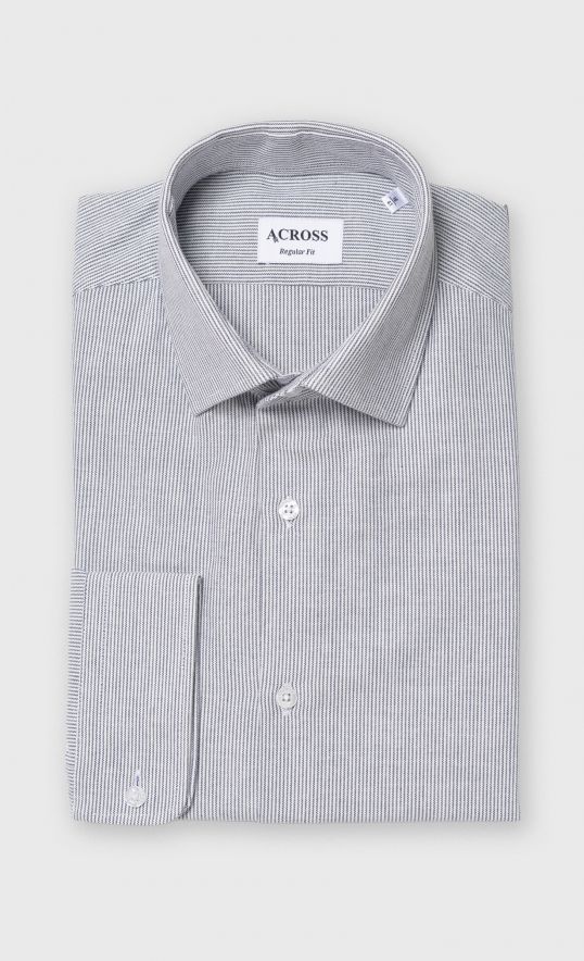 Chemise Regular fit à rayures aspect denim
