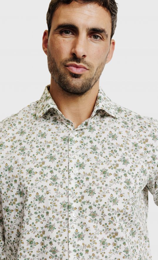 Chemise Regular fit en tissu Liberty Fabrics® Whimsy vert