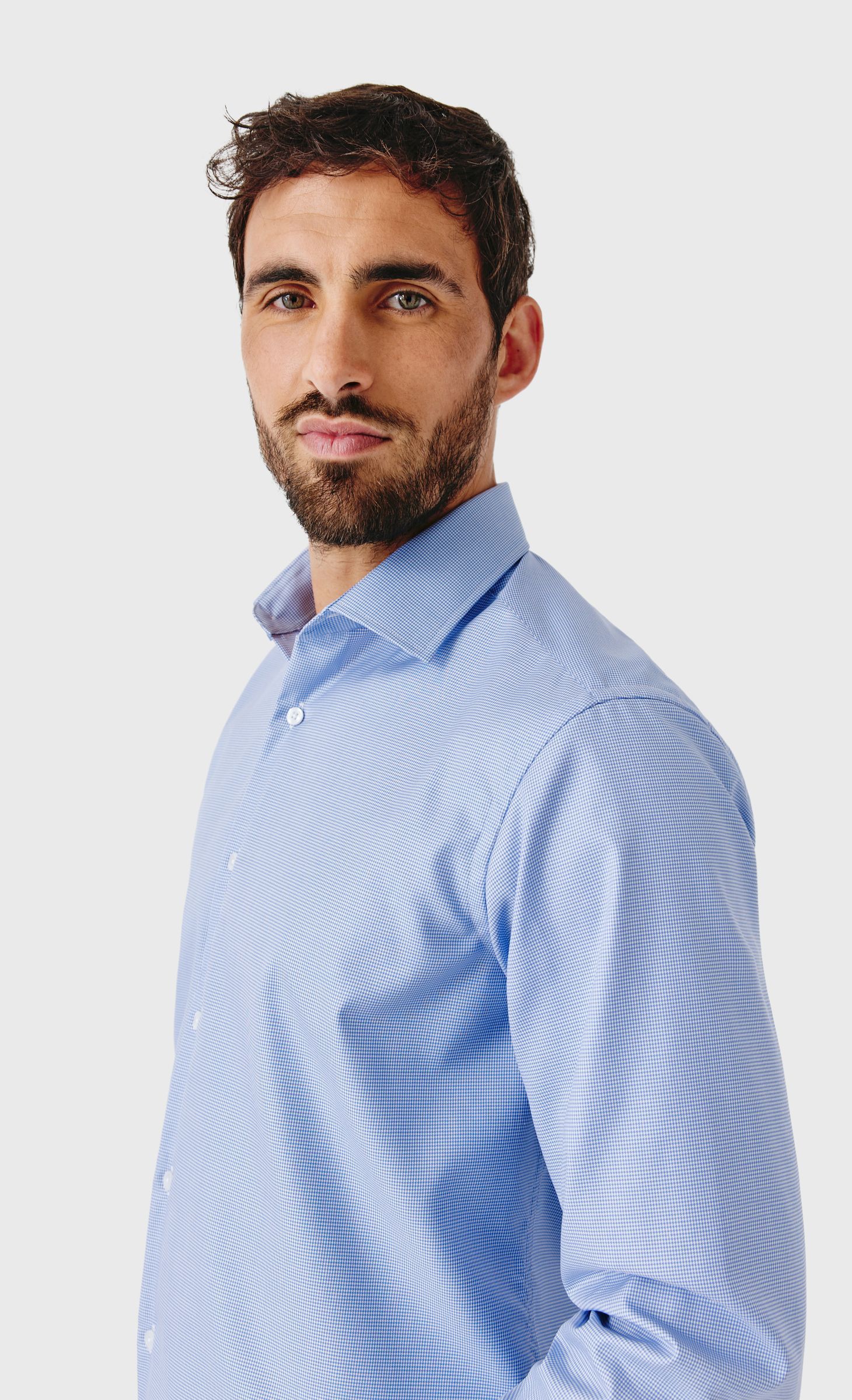 Chemise Homme Marvelis à Carreaux - Sans Repassage, Taille 16/41 (L) - Occasion Très Bon État