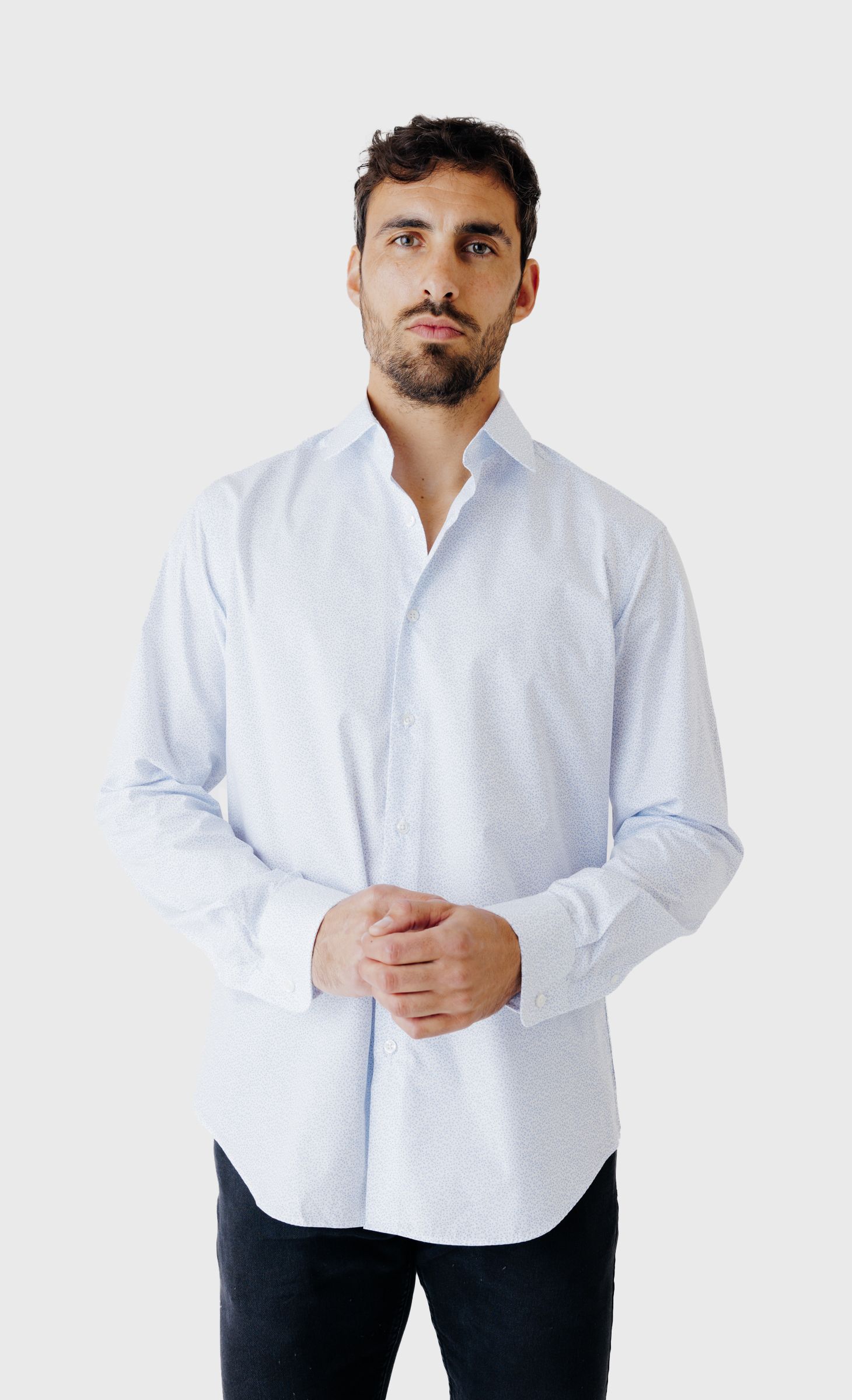 Chemise Façonnable Club Rayée Bleue Taille L – Coton, Comme Neuve