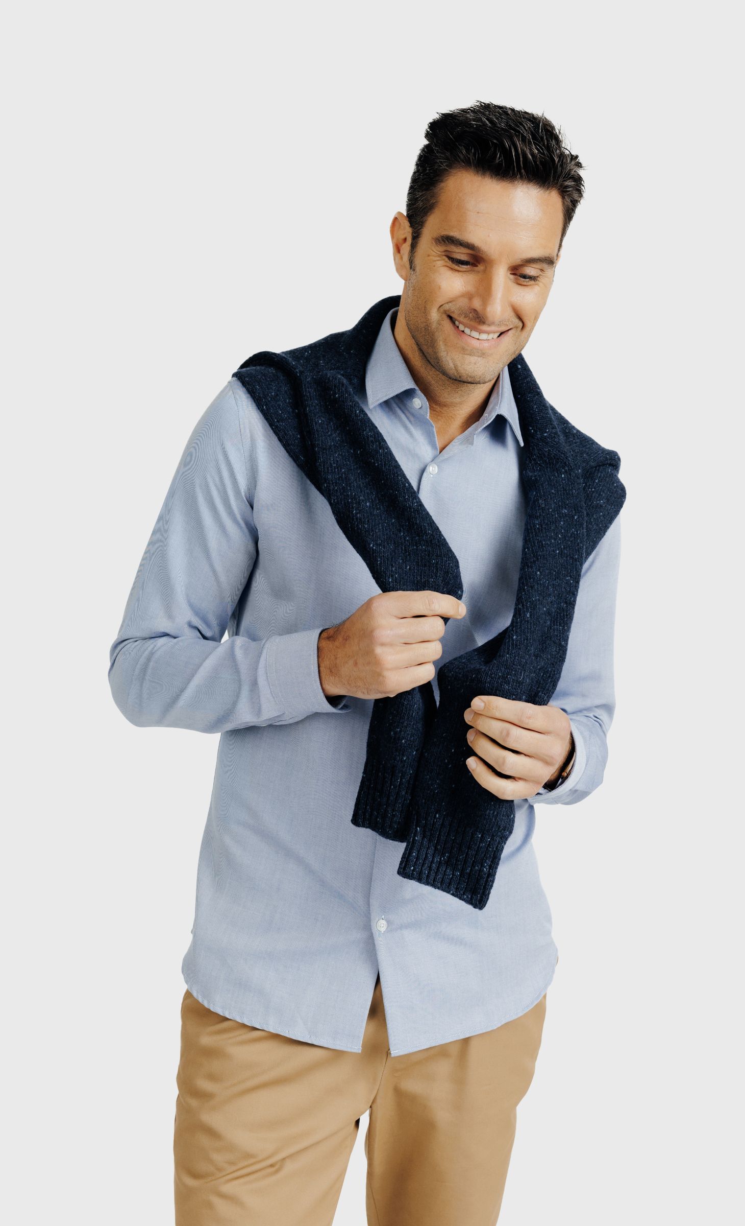 Chemise Homme Slim Fit 'Like No Other' - Bleu Marine/rayures Bordeaux - Taille L/3 - Neuf Avec étiquette